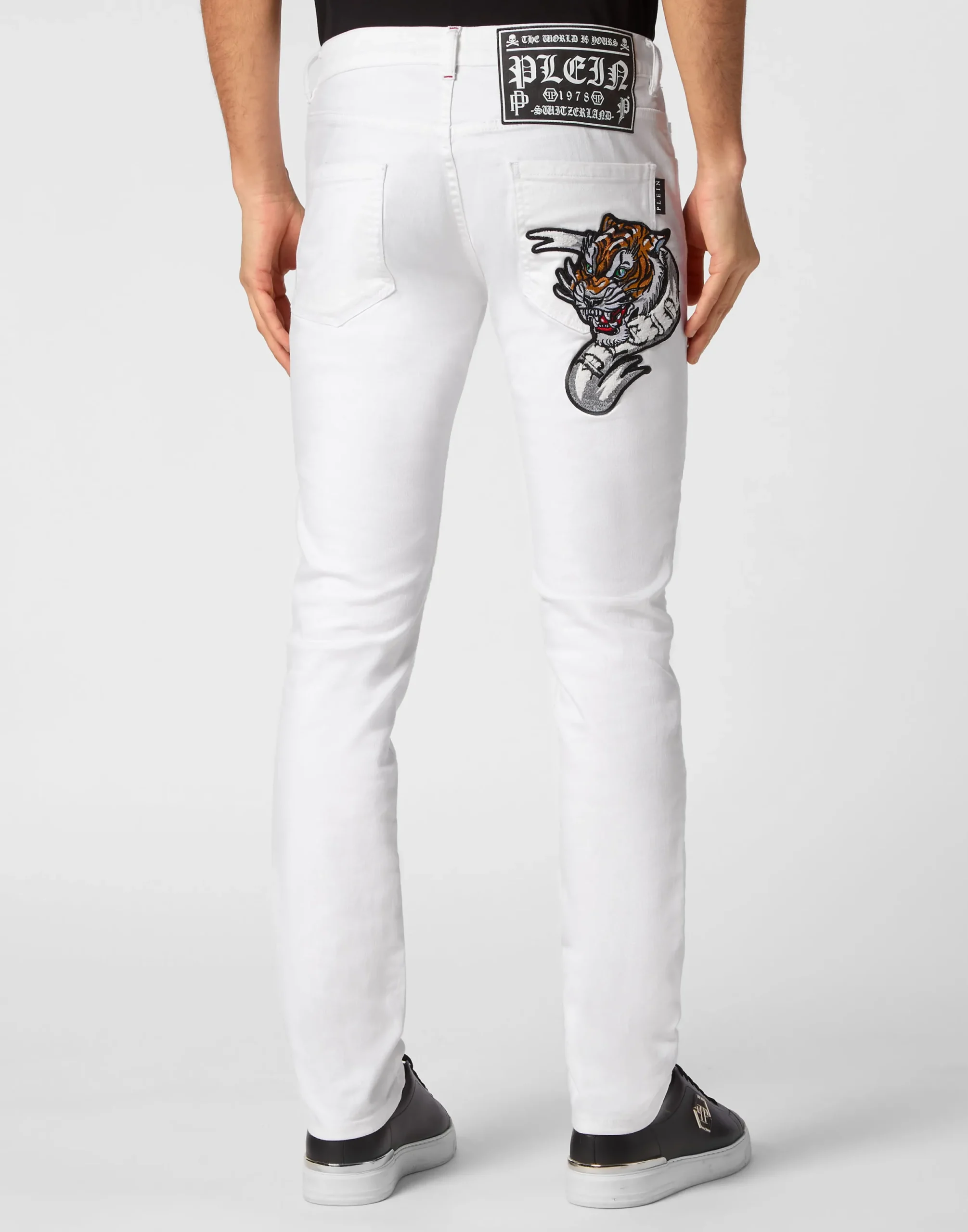 PHILIPP PLEIN Denim Trousers Super Straight Cut>Uomo Denim