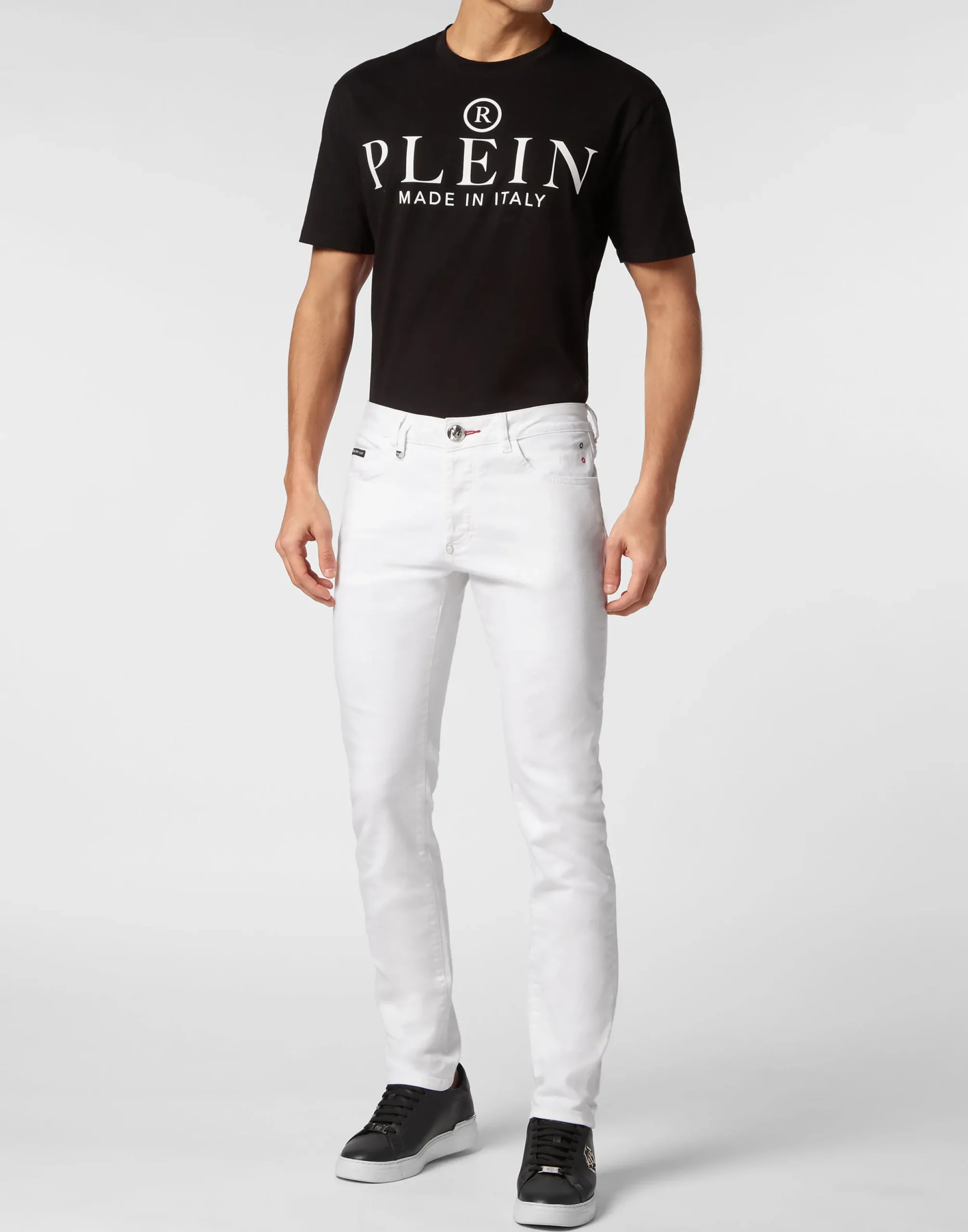 PHILIPP PLEIN Denim Trousers Super Straight Cut>Uomo Denim