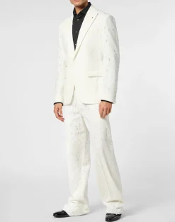 PHILIPP PLEIN Destroyed Blazer LS><noscript><img data-lazyloaded=