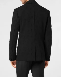 PHILIPP PLEIN Destroyed Blazer LS><noscript><img data-lazyloaded=