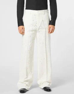 PHILIPP PLEIN Destroyed Trousers>Uomo Sartorial|Pantaloni & Shorts