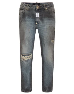 PHILIPP PLEIN Detroit Fit Trousers>Uomo Denim