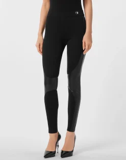 PHILIPP PLEIN Faux Leather Leggings>Donna Activewear