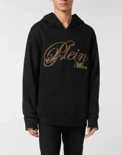 PHILIPP PLEIN Fleece Hoodie Sweatshirt Stones><noscript><img data-lazyloaded=