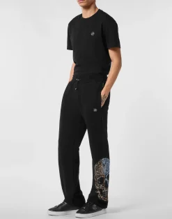 PHILIPP PLEIN Fleece Jogging Pants Degrade' Skull><noscript><img data-lazyloaded=