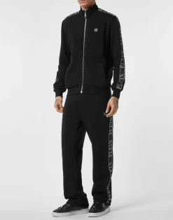PHILIPP PLEIN Fleece Tracksuit Jacket Plein Tape><noscript><img data-lazyloaded=