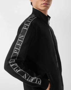 PHILIPP PLEIN Fleece Tracksuit Jacket Plein Tape><noscript><img data-lazyloaded=