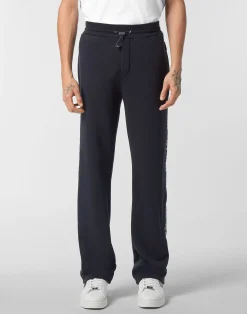 PHILIPP PLEIN Fleece Tracksuit Pants Plein Tape>Uomo Street Couture