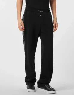 PHILIPP PLEIN Fleece Tracksuit Pants Plein Tape>Uomo Street Couture