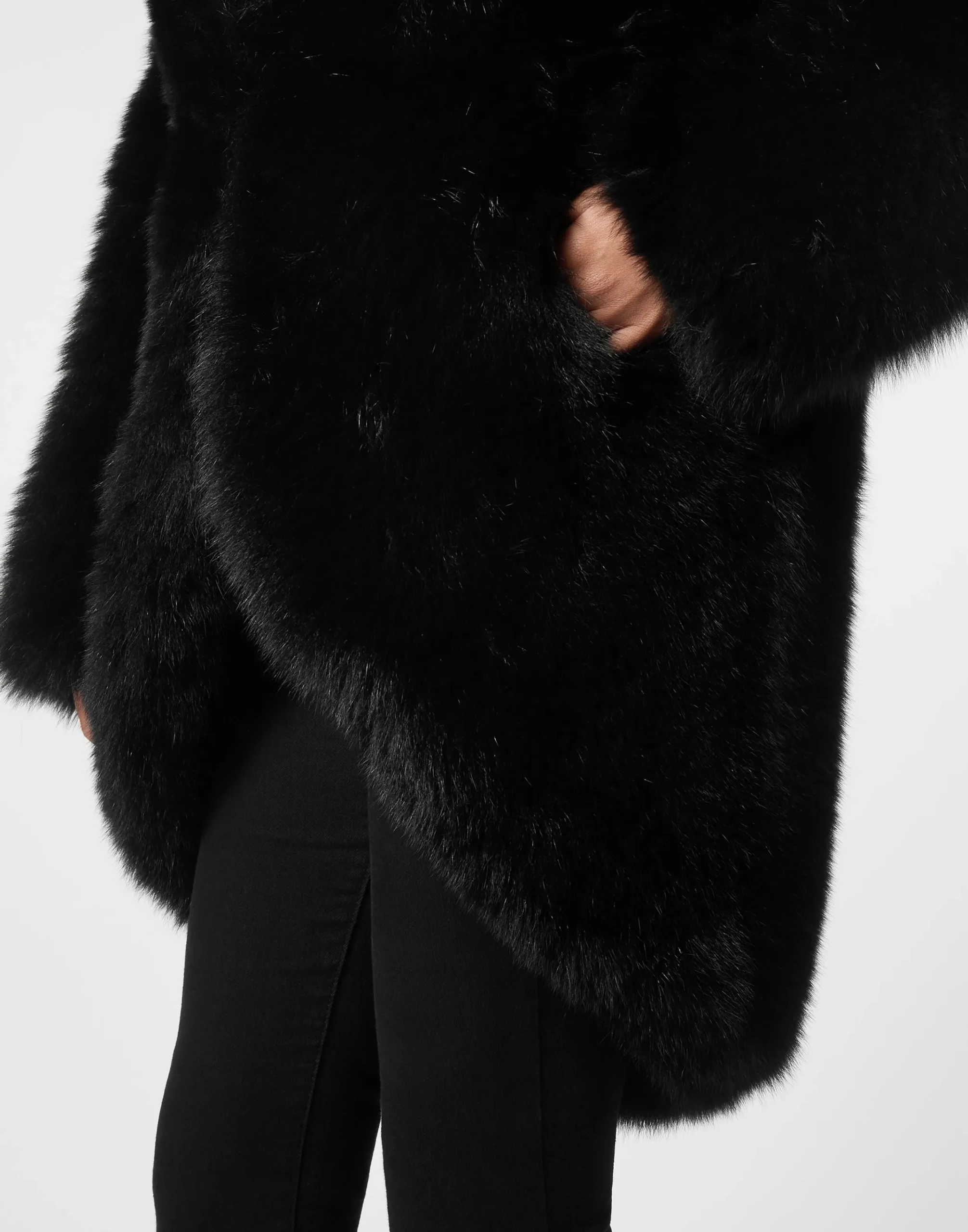 PHILIPP PLEIN Fox Fur Oversize Jacket>Donna Giubbotti|Pellicce E Cappotti