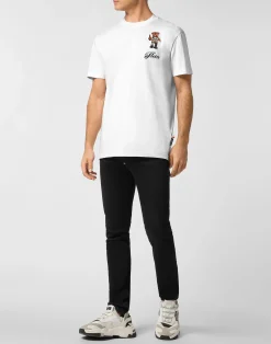 PHILIPP PLEIN Heavy Cotton T-Shirt Teddy Bear><noscript><img data-lazyloaded=