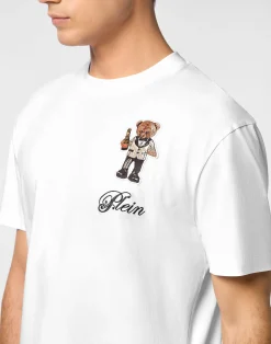 PHILIPP PLEIN Heavy Cotton T-Shirt Teddy Bear><noscript><img data-lazyloaded=