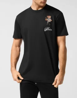 PHILIPP PLEIN Heavy Cotton T-Shirt Teddy Bear>Uomo T-Shirts