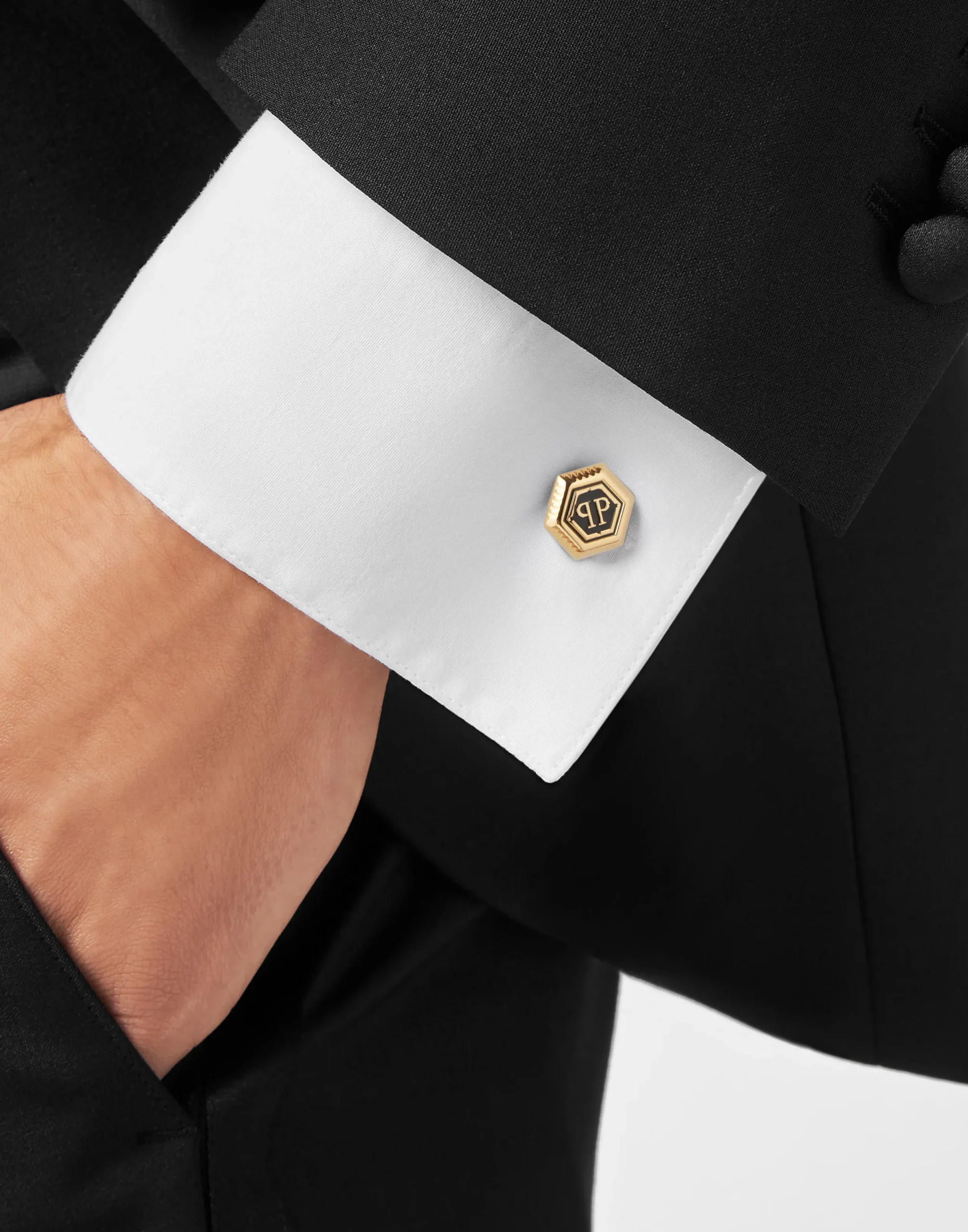 PHILIPP PLEIN HEXAGON-PP Cufflinks>Uomo Cufflinks|Gioielli Per Lui