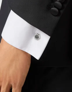 PHILIPP PLEIN HEXAGON-PP Cufflinks><noscript><img data-lazyloaded=
