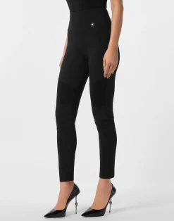 PHILIPP PLEIN High-Waist Leggings>Donna Activewear