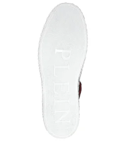 PHILIPP PLEIN HI-TOP SNEAKERS NOTORIOUS CRYSTAL SKULL with Crystals><noscript><img data-lazyloaded=