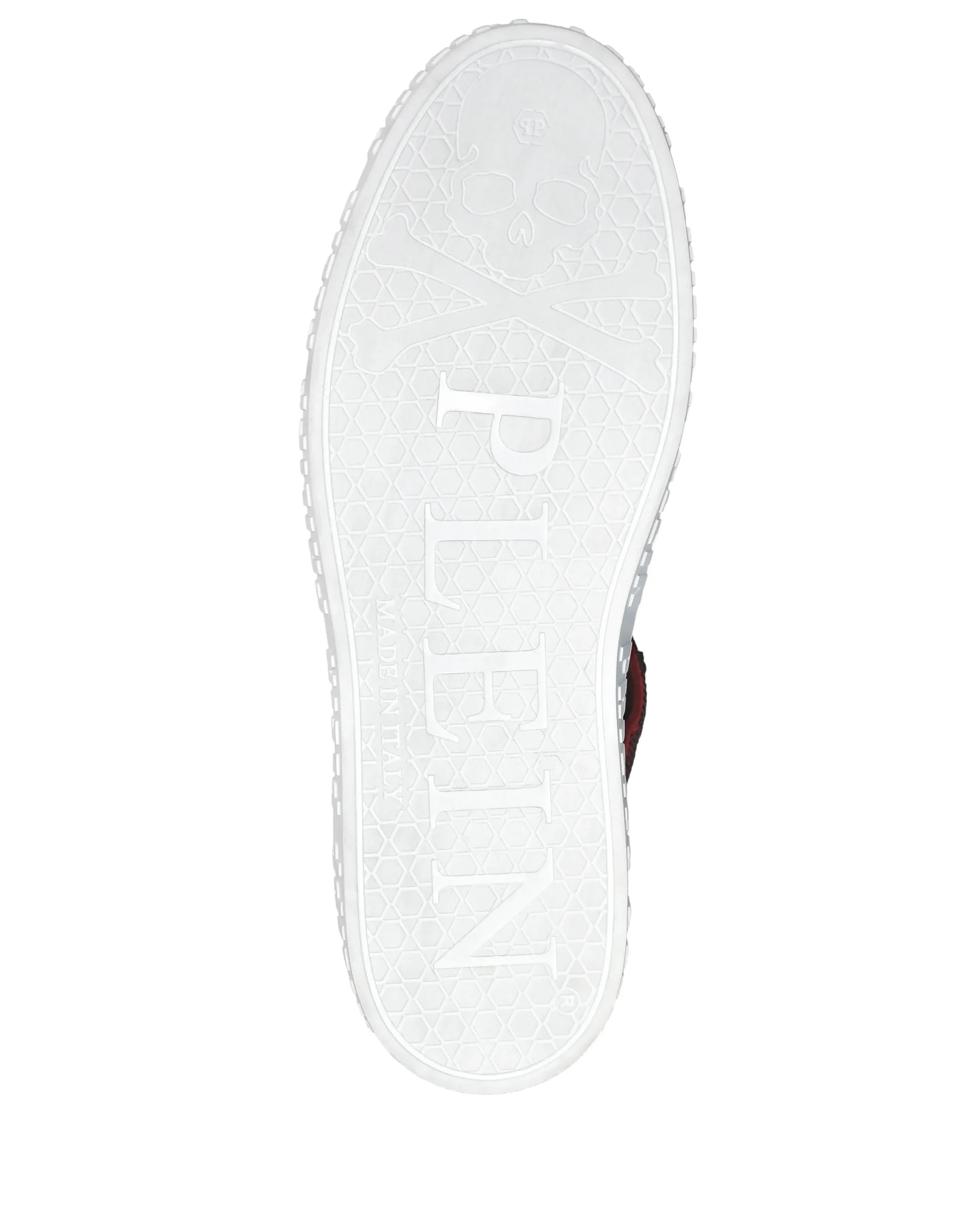 PHILIPP PLEIN HI-TOP SNEAKERS NOTORIOUS CRYSTAL SKULL with Crystals>Uomo High Top Sneakers|High Top Sneakers