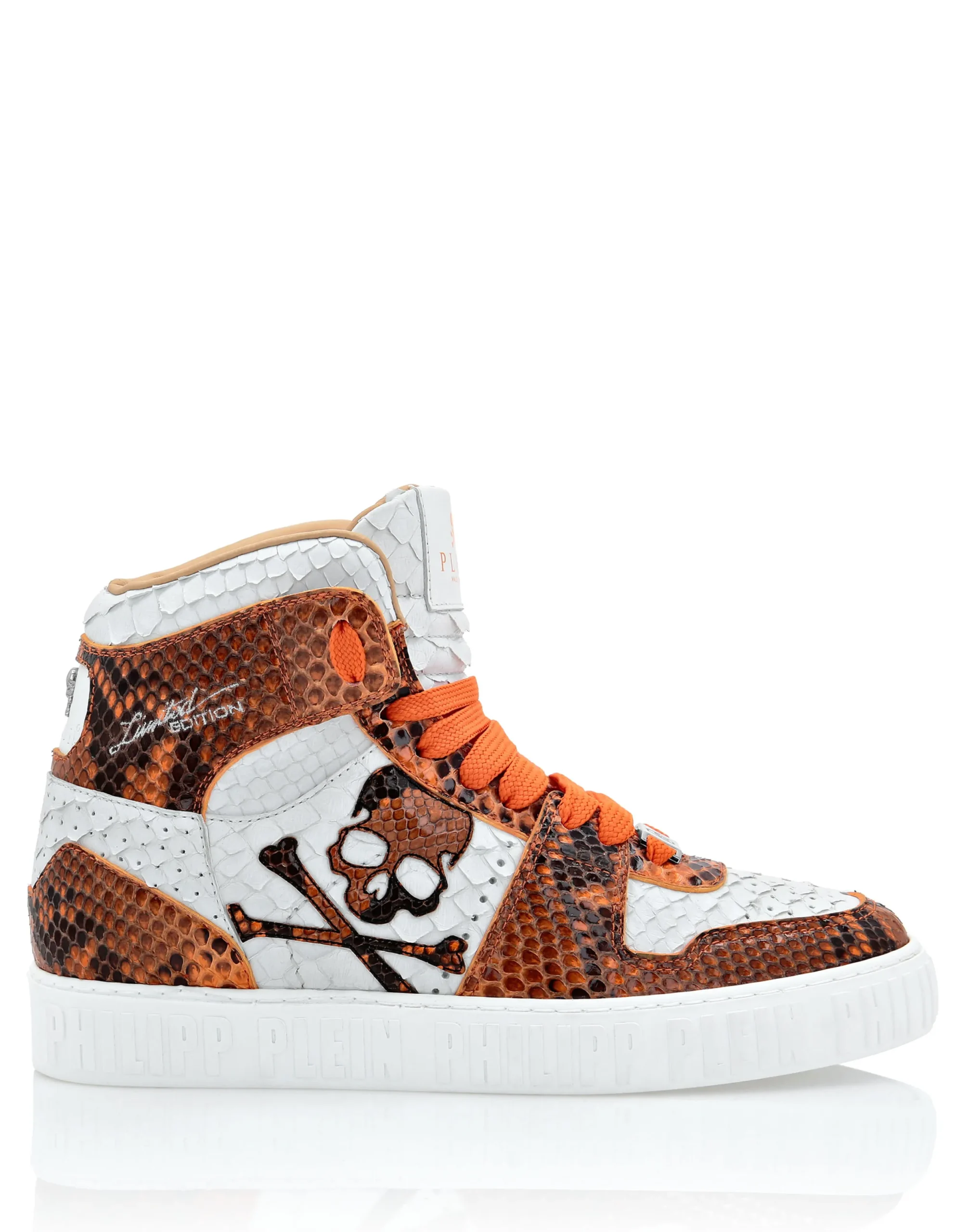 PHILIPP PLEIN HI-TOP SNEAKERS NOTORIOUS PYTHON SKULL>Uomo High Top Sneakers