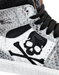 PHILIPP PLEIN HI-TOP SNEAKERS NOTORIOUS PYTHON SKULL><noscript><img data-lazyloaded=