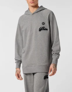PHILIPP PLEIN Hoodie Basic Signature>Uomo Street Couture|Pullover / Felpe / Giacche