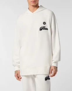 PHILIPP PLEIN Hoodie Basic Signature>Uomo Street Couture|Pullover / Felpe / Giacche
