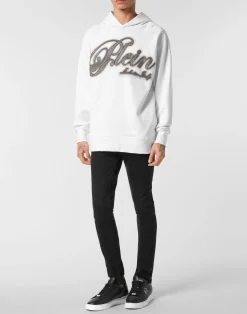 PHILIPP PLEIN Hoodie Basic Strass Signature><noscript><img data-lazyloaded=