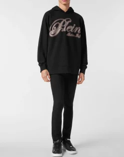 PHILIPP PLEIN Hoodie Basic Strass Signature><noscript><img data-lazyloaded=