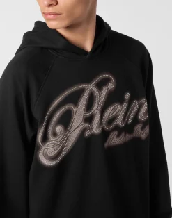 PHILIPP PLEIN Hoodie Basic Strass Signature><noscript><img data-lazyloaded=