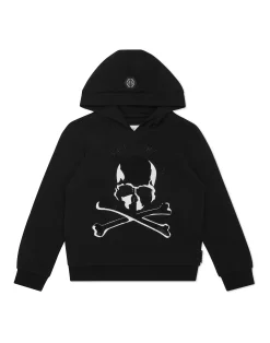 PHILIPP PLEIN Hoodie sweatshirt Skull&Bones>Bambino Abbigliamento