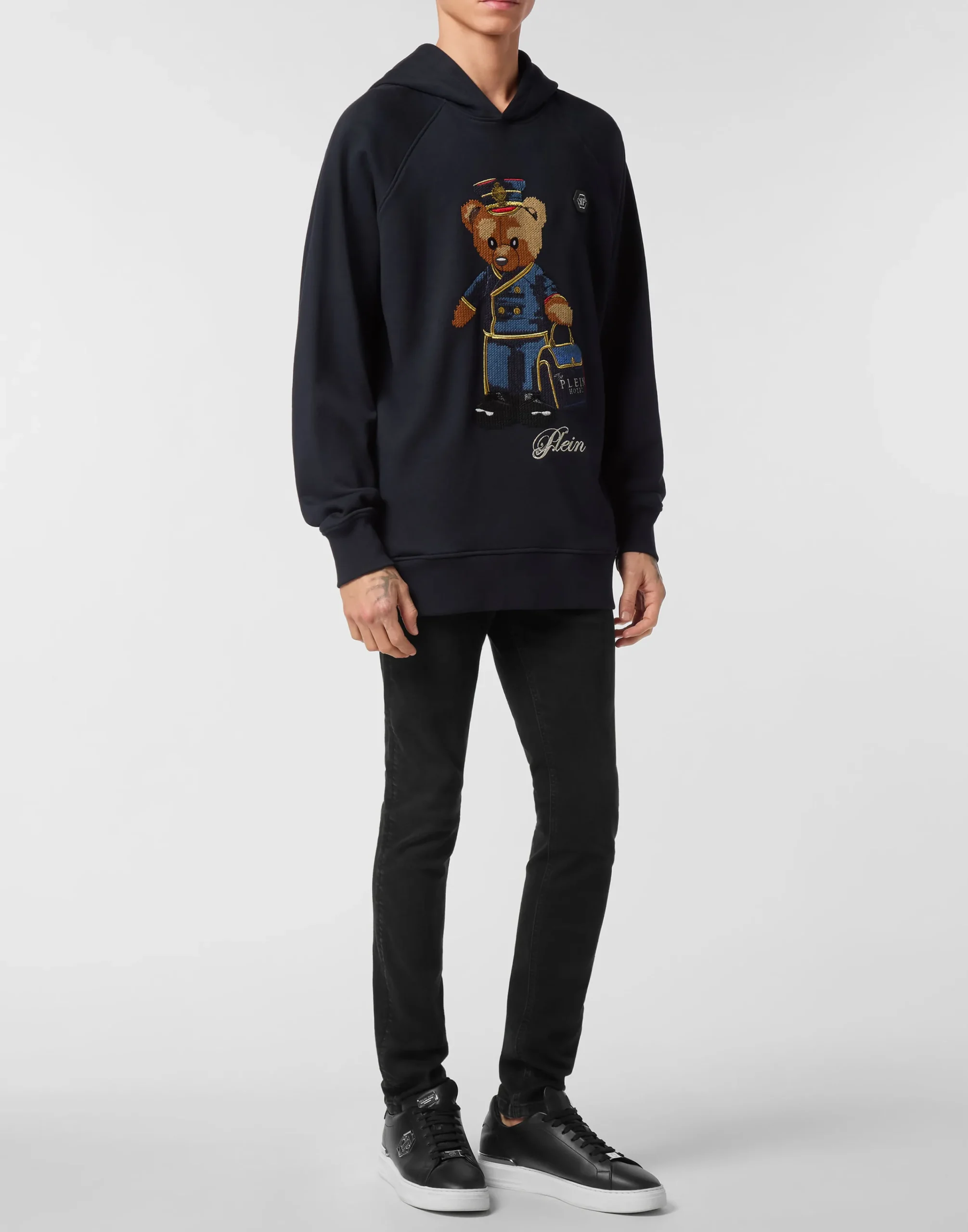 PHILIPP PLEIN Hoodie Teddy Doorman>Uomo Street Couture|Pullover / Felpe / Giacche