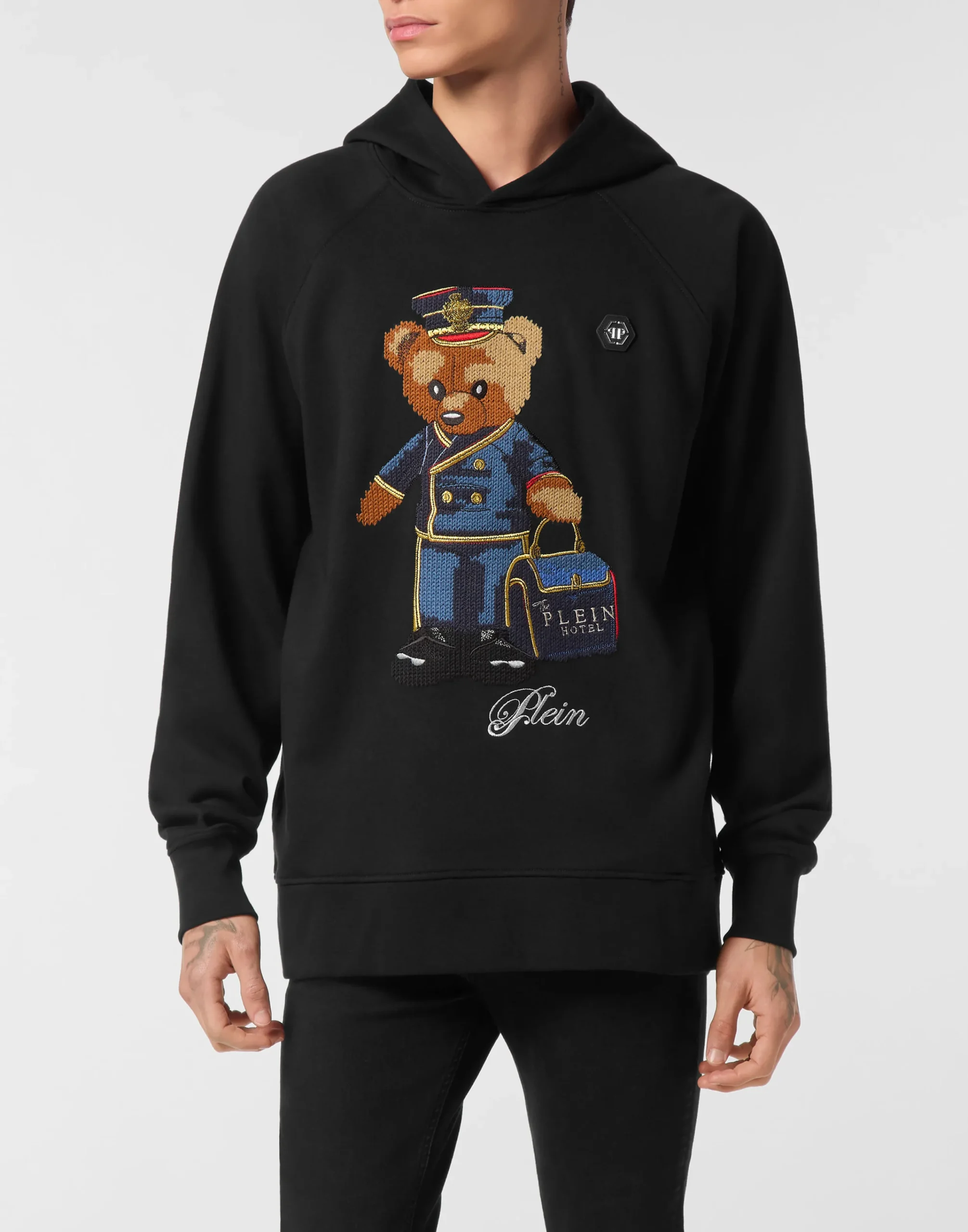 PHILIPP PLEIN Hoodie Teddy Doorman>Uomo Street Couture|Pullover / Felpe / Giacche