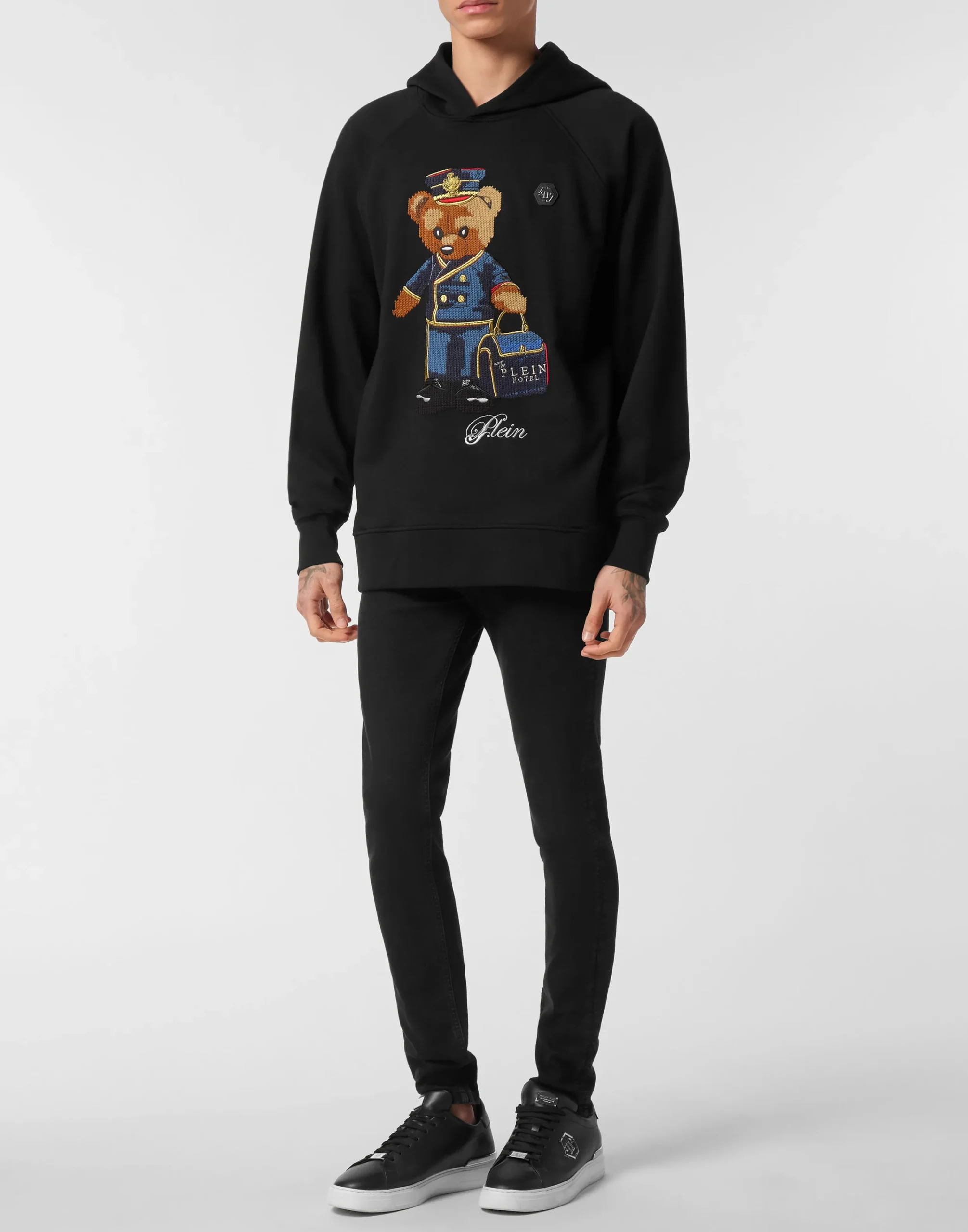 PHILIPP PLEIN Hoodie Teddy Doorman>Uomo Street Couture|Pullover / Felpe / Giacche