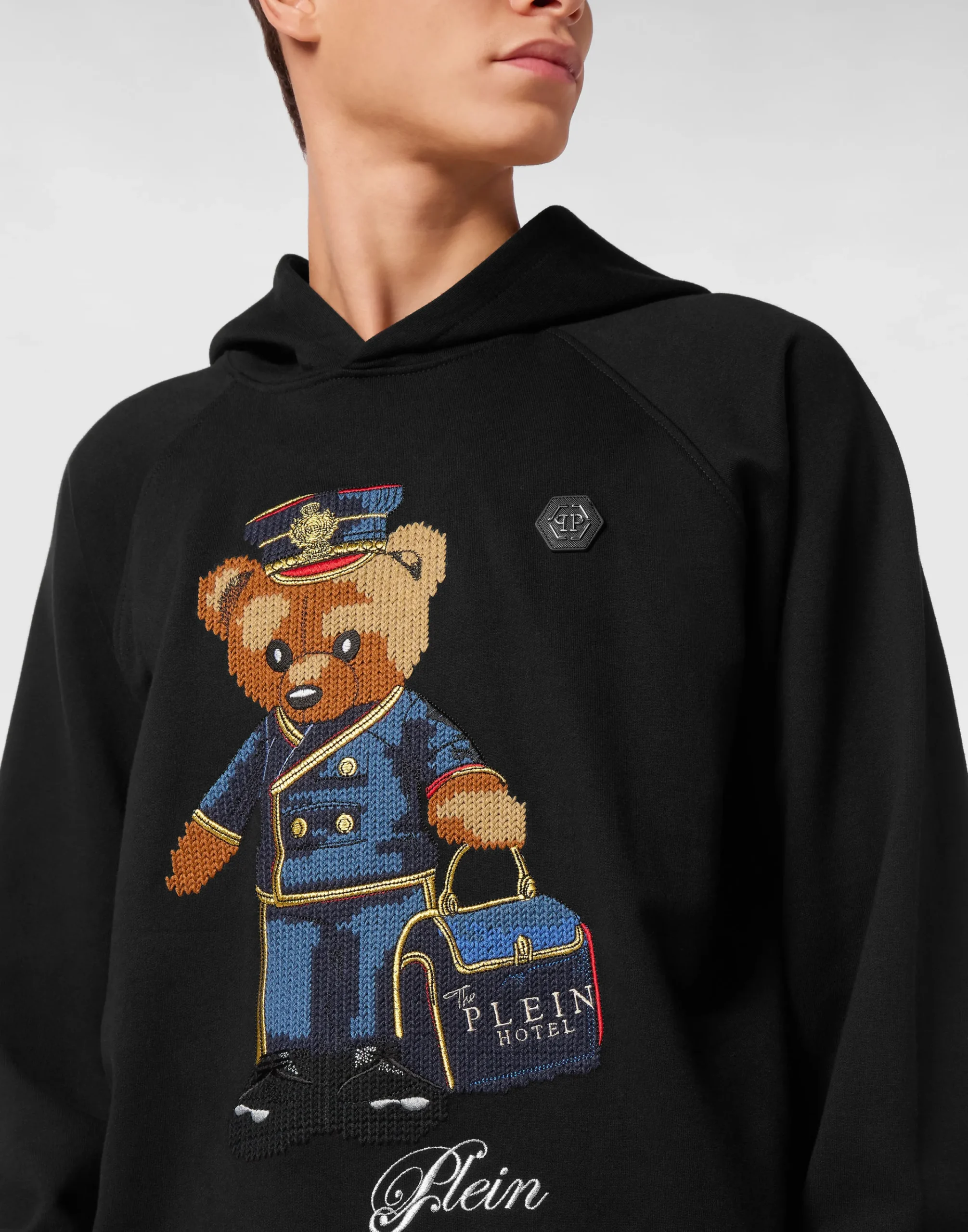 PHILIPP PLEIN Hoodie Teddy Doorman>Uomo Street Couture|Pullover / Felpe / Giacche