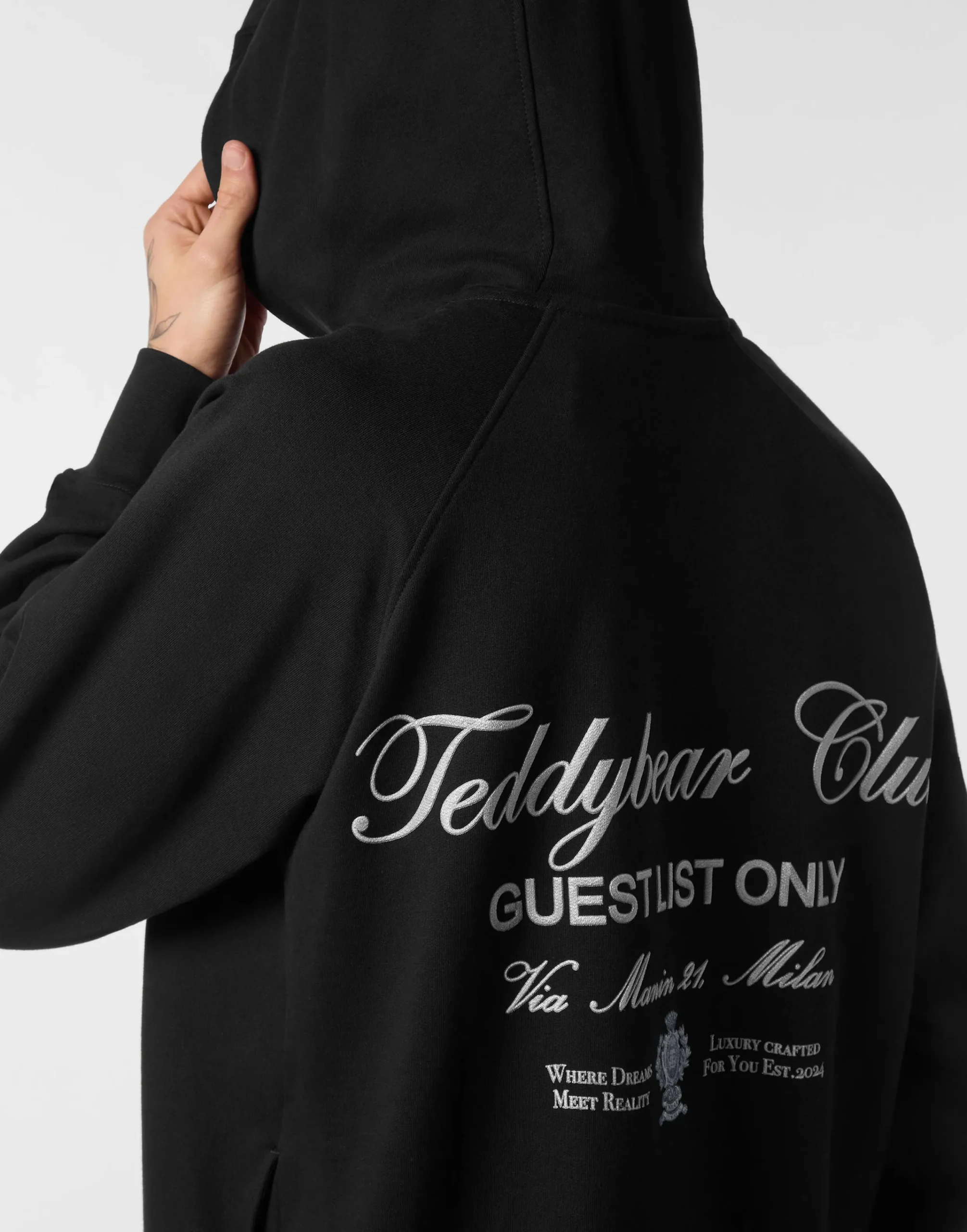 PHILIPP PLEIN Hoodie Teddy Doorman>Uomo Street Couture|Pullover / Felpe / Giacche