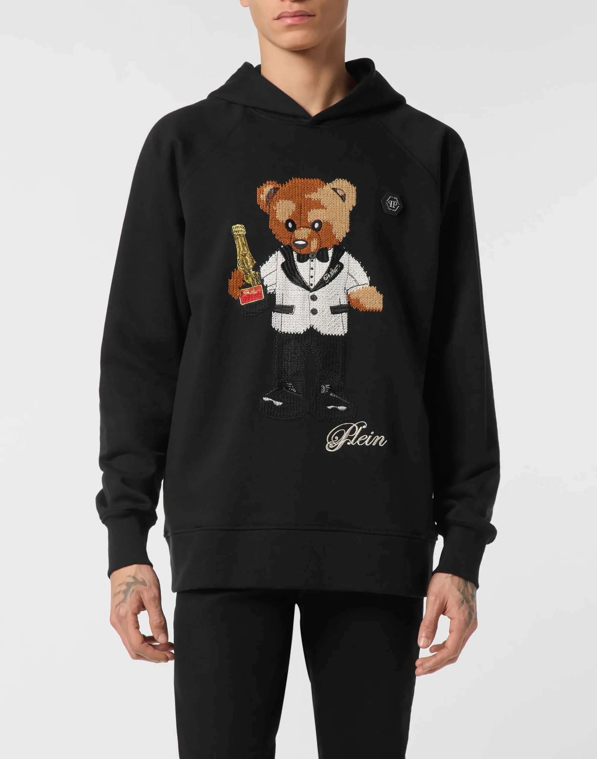 PHILIPP PLEIN Hoodie Teddy Waiter>Uomo Street Couture|Pullover / Felpe / Giacche