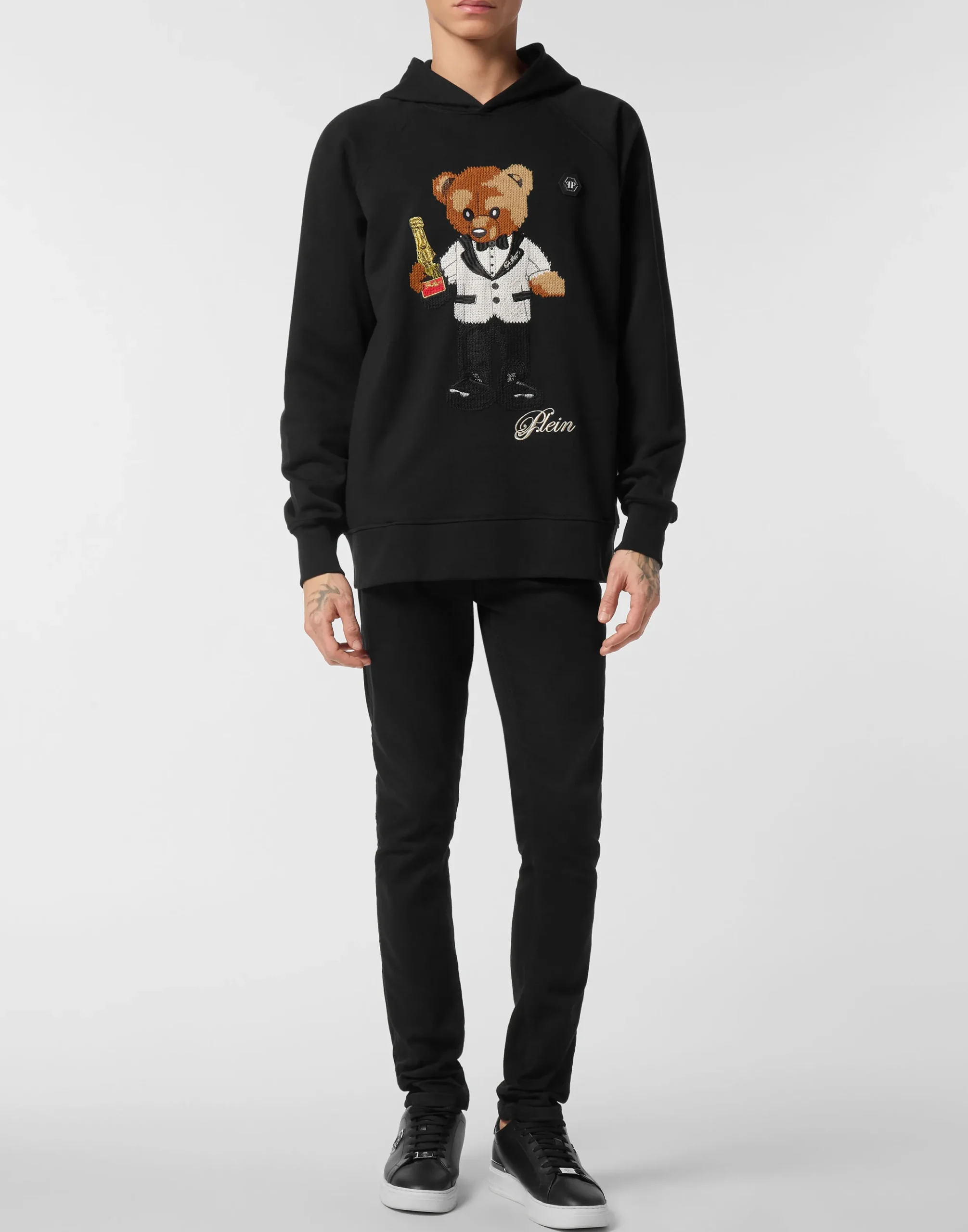 PHILIPP PLEIN Hoodie Teddy Waiter>Uomo Street Couture|Pullover / Felpe / Giacche