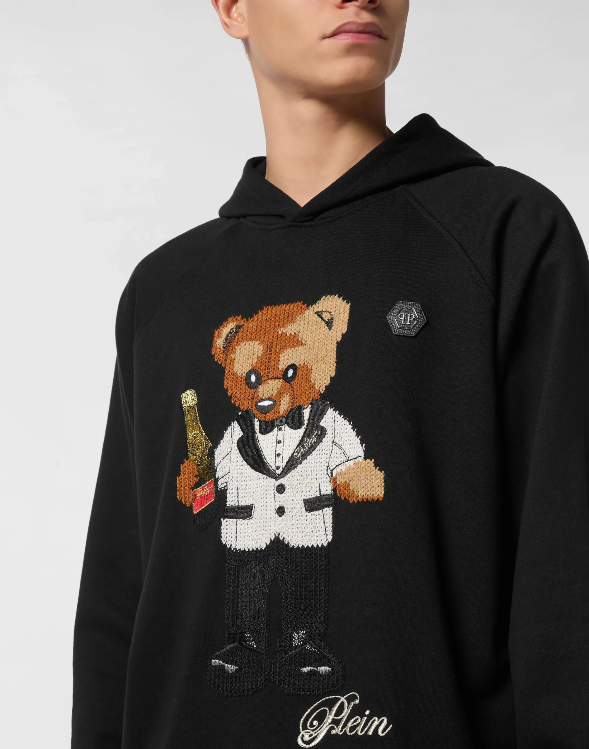 PHILIPP PLEIN Hoodie Teddy Waiter>Uomo Street Couture|Pullover / Felpe / Giacche
