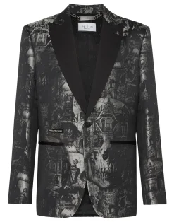 PHILIPP PLEIN Jacquard Blazer Lord Fit Skull>Uomo Sartorial