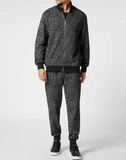 PHILIPP PLEIN Jacquard Jogging Jacket LS Monogram><noscript><img data-lazyloaded=