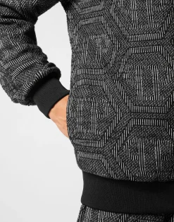 PHILIPP PLEIN Jacquard Jogging Jacket LS Monogram><noscript><img data-lazyloaded=
