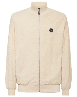PHILIPP PLEIN Jacquard Tracksuit Jacket Monogram>Uomo Street Couture