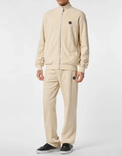 PHILIPP PLEIN Jacquard Tracksuit Jacket Monogram><noscript><img data-lazyloaded=