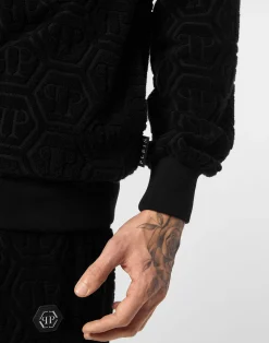 PHILIPP PLEIN Jacquard Tracksuit Jacket Monogram><noscript><img data-lazyloaded=