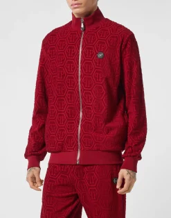 PHILIPP PLEIN Jacquard Tracksuit Jacket Monogram>Uomo Street Couture