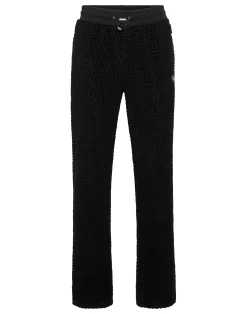 PHILIPP PLEIN Jacquard Tracksuit Pants Monogram>Uomo Street Couture