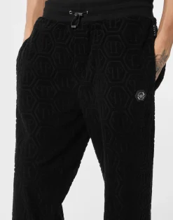 PHILIPP PLEIN Jacquard Tracksuit Pants Monogram><noscript><img data-lazyloaded=