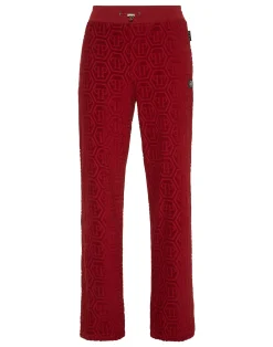 PHILIPP PLEIN Jacquard Tracksuit Pants Monogram>Uomo Street Couture