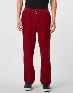 PHILIPP PLEIN Jacquard Tracksuit Pants Monogram>Uomo Street Couture