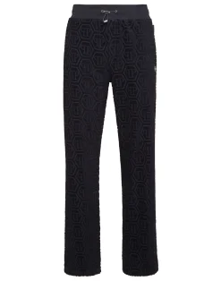 PHILIPP PLEIN Jacquard Tracksuit Pants Monogram>Uomo Street Couture
